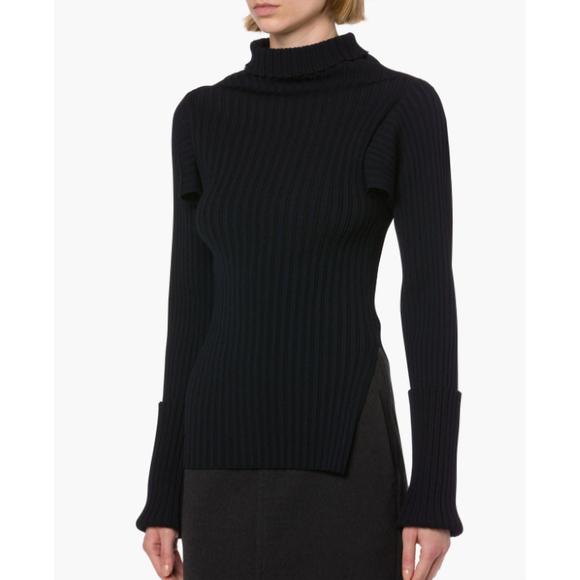 Tシャツ・カットソー PHILOSOPHY DI LORENZO SERAFINI RIBBED STRETCH KNIT Philosophy Di Lorenzo Serafini logo-plaque ribbed-knit Top